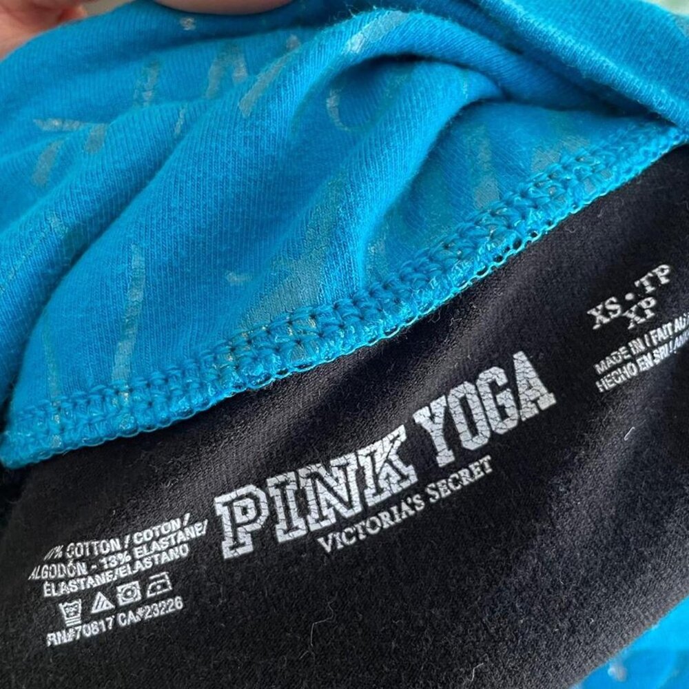 Victorias Secret Pink Yoga Leggings Folded Over Size XS - Picture 4 of 5
